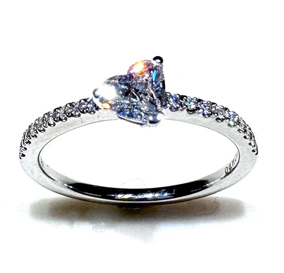 Ringe Fabio Collection Dame Form in Weißgold Diamante 0.50 Ct AN067#CUO.50OBLU - AN067#CUO.50OBLU